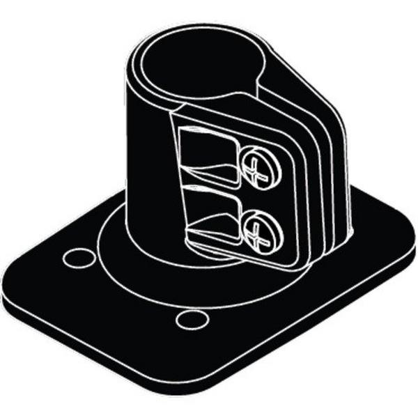 02004 Accessory Bracket For Roof And Body 25mm Rod Black, Ideal Electrical Catalogue Light Fittings Emergency Exit Pictogram For Emergency Luminaire - Construction Supplies Australia