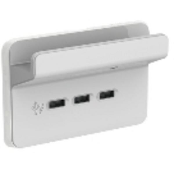 3 Gang USB Charging Station Skin Cl Grey, Ideal Electrical Catalogue Switches Plugs Sockets Switches Grid Cover Plate - Construction Supplies Australia
