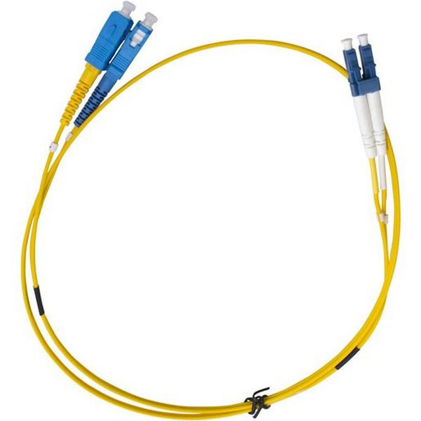 Cabdsclc2M-Sm# 2Mtr SC-LC Single Mode Fibre Patch Lead, Ideal Electrical Catalogue Data Communications Fibre Fibre Optic Patch Cord - Construction Supplies Australia