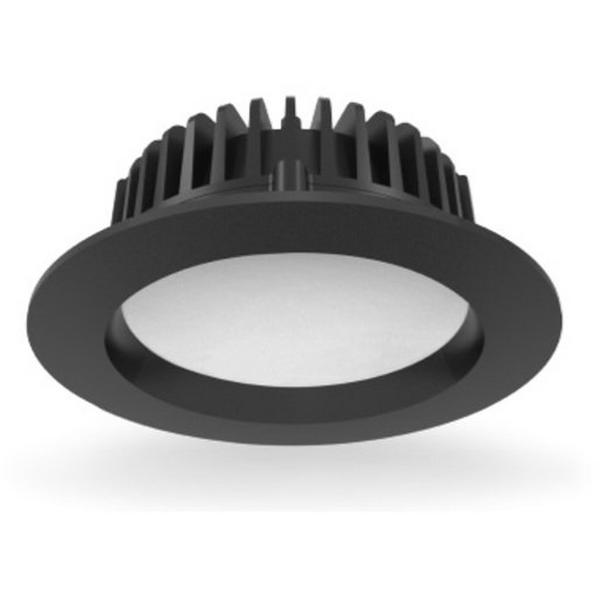 Downlight LED 12W Tri Colour IP44 Dimmable 92mm Black, Ideal Electrical Catalogue Light Fittings Downlight Downlight Spot Floodlight - Construction Supplies Australia