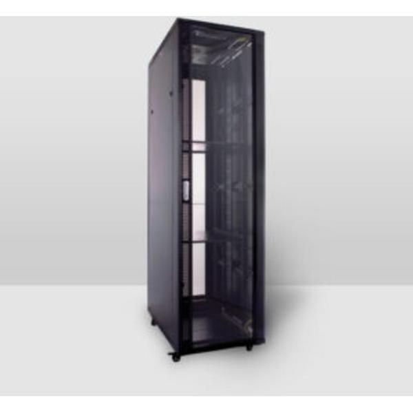 18U 600W 1000D Gls Fnt, Prf R Dr + AC, Ideal Electrical Catalogue Data Communications Cabinets Enclosures Network Cabinet - Construction Supplies Australia