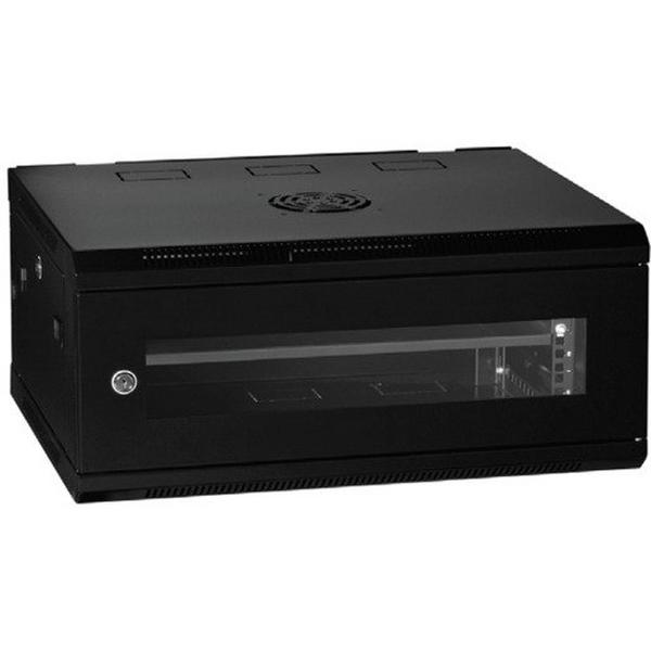 4Rux 600W X 450D Wall Mounted Cabinet With Arcylic Dr + AC, Ideal Electrical Catalogue Data Communications Cabinets Enclosures Network Cabinet - Construction Supplies Australia