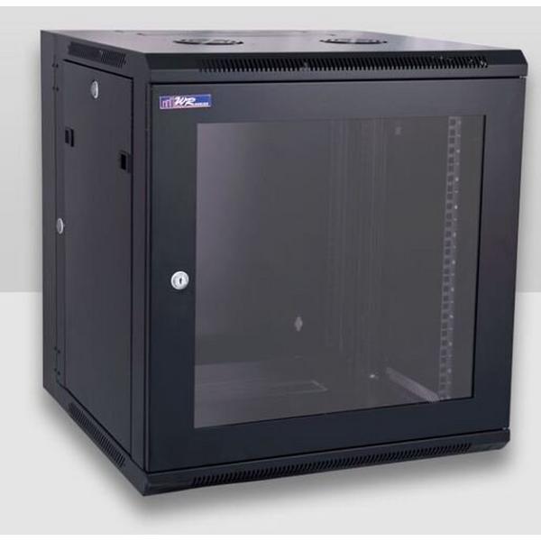 12Rux 600W X 600D Wall Mounted Cabinet With Arcylic Dr + AC, Ideal Electrical Catalogue Data Communications Cabinets Enclosures Network Cabinet - Construction Supplies Australia