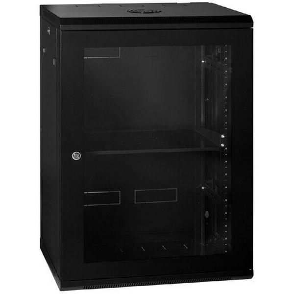 24RU X 600W X 600D Wall Mounted Cabinet With Arcylic Dr And AC, Ideal Electrical Catalogue Data Communications Cabinets Enclosures Network Cabinet - Construction Supplies Australia