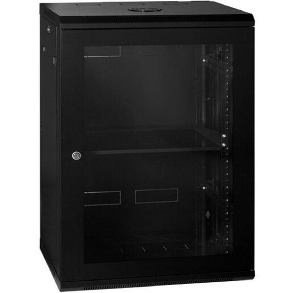 24RU 600W 600D Wall Mounted Cabinet With Arcylic Dr+ Hf + AC, Ideal Electrical Catalogue Data Communications Cabinets Enclosures Network Cabinet - Construction Supplies Australia