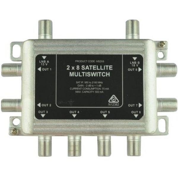 Multiswitch Satellite 2 Wire End Of Line 8 Outputs, Ideal Electrical Catalogue Av Security Detection Satellite Multi Switch For Communication Technology - Construction Supplies Australia