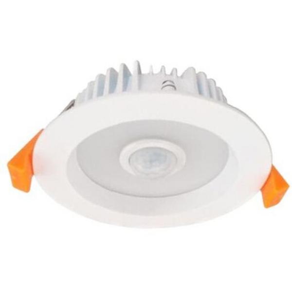 Downlight LED 15W 5000K 1250Lm D145mm Fix Motion Sensor White, Ideal Electrical Catalogue Light Fittings Downlight Downlight Spot Floodlight - Construction Supplies Australia