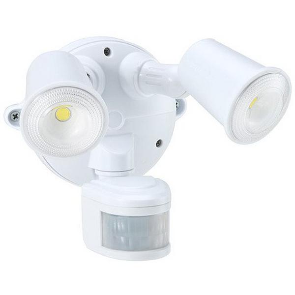Spotlight LED 2X10W 5000K 2000Lm With Sensor White Quick Connect, Ideal Electrical Catalogue Light Fittings Downlight Downlight Spot Floodlight - Construction Supplies Australia