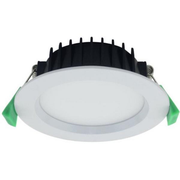 Downlight LED 13W Tri Colour 900Lm IP44 Dim 90mm White Rec Blitz, Ideal Electrical Catalogue Light Fittings Downlight Downlight Spot Floodlight - Construction Supplies Australia