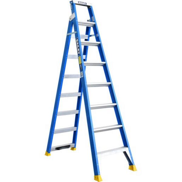 Heavy Duty Fg Dp8 With V Rung 150Kg Riveted - 2.4M, Ideal Electrical Catalogue Tools Instrumentation Ladder Scaffold Stepladder - Construction Supplies Australia