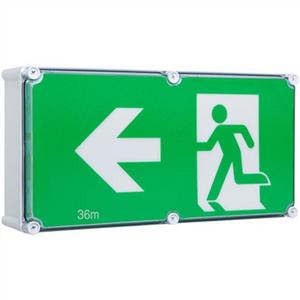 EXIT W/PROOF LED <PICTO NEXUS RF PLATINUM JUMBO