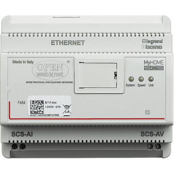 My Home - Web Server A/V Bus 6 DIN Modules, Ideal Electrical Catalogue Industrial Bus System System Interface Media Gateway For Bus System - Construction Supplies Australia