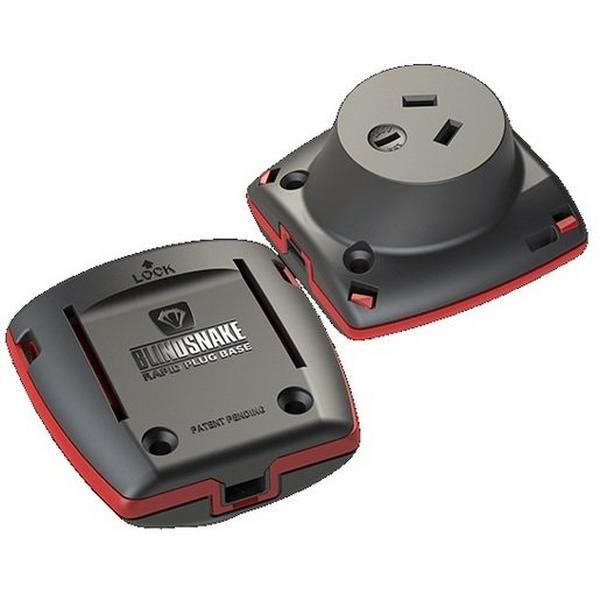 Surface Socket Plug Base Blind Snake Rapid - Packs Of 10, Ideal Electrical Catalogue Switches Plugs Sockets Outlets Surface Socket - Construction Supplies Australia