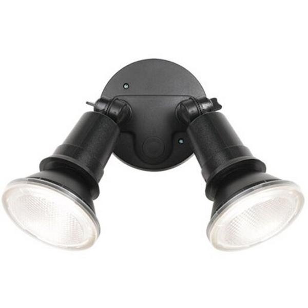 Floodlight LED 2X10W 5K 1800Lm IP44 140O Bk Comet, Ideal Electrical Catalogue Light Fittings Downlight Downlight Spot Floodlight - Construction Supplies Australia
