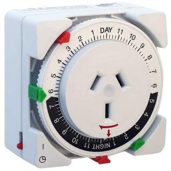 24 Hour Easy Set Timer 15 Min Increments Double Pole, Ideal Electrical Catalogue Switches Plugs Sockets Switches Timer For Domestic Switching Devices - Construction Supplies Australia