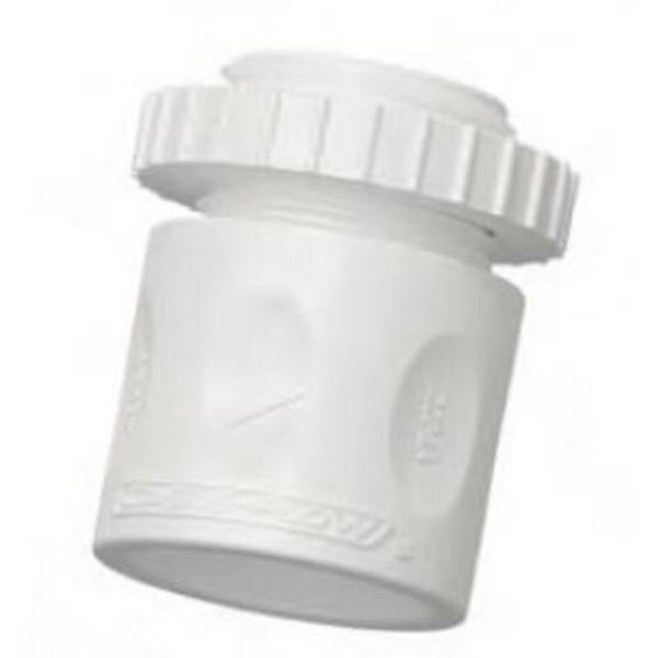 Adaptor 50mm Plain To Screwed (50Lr Inc.) White, Ideal Electrical Catalogue Cable Management Conduit Rigid Couplers - Construction Supplies Australia