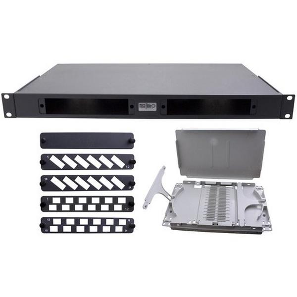 1RU Fixed Fibre Tray With Panels, Ideal Electrical Catalogue Data Communications Fibre Patch Panel Fibre Optic - Construction Supplies Australia