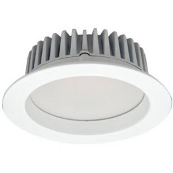Downlight LED 12W 3000K 900Lm IP44 Dim 90mm White Fire Rated, Ideal Electrical Catalogue Light Fittings Downlight Downlight Spot Floodlight - Construction Supplies Australia