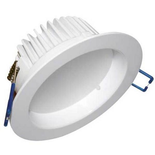 Downlight LED 12W Tri Colour IP44 Dimmable 92mm White, Ideal Electrical Catalogue Light Fittings Downlight Downlight Spot Floodlight - Construction Supplies Australia