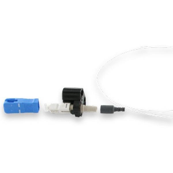 Fibre Fast Connector SC OM3 50Um 10Gig 1.0mm Boot, Ideal Electrical Catalogue Data Communications Fibre Fibre Optic Connector - Construction Supplies Australia