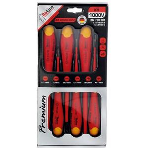 SCREWDRIVERS I-SLIM SET OF 6 ( 4 X SLOT 2 X PHILIPS) 1000V