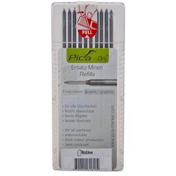 Grey Lead For Pica Lead Pencil Spare For Biz790214 (X10), Ideal Electrical Catalogue Hardware Markers Lead Pencil - Construction Supplies Australia
