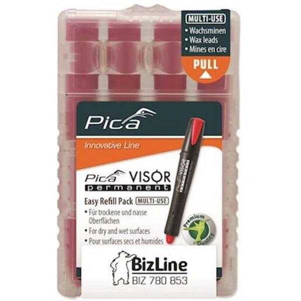 Leads Red Wax For Pica Visor Spare For Biz780852, Ideal Electrical Catalogue Hardware Markers Marker - Construction Supplies Australia