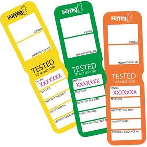 TEST TAG MEDIUM DUTY BURGUNDY (X100)