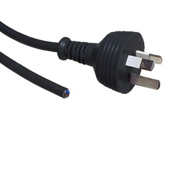 PLUG + CORD PLUG TO BARE 1.8M 3C 1.0MM2 BLACK, Ideal Electrical Catalogue Electrical Appliances Power Leads Power Cord - Construction Supplies Australia
