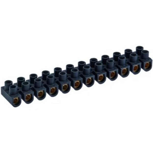 Terminal Strip Black 10mm2, Ideal Electrical Catalogue Wiring Accessories Terminal Block Single And Multi Pole Terminal Strip - Construction Supplies Australia