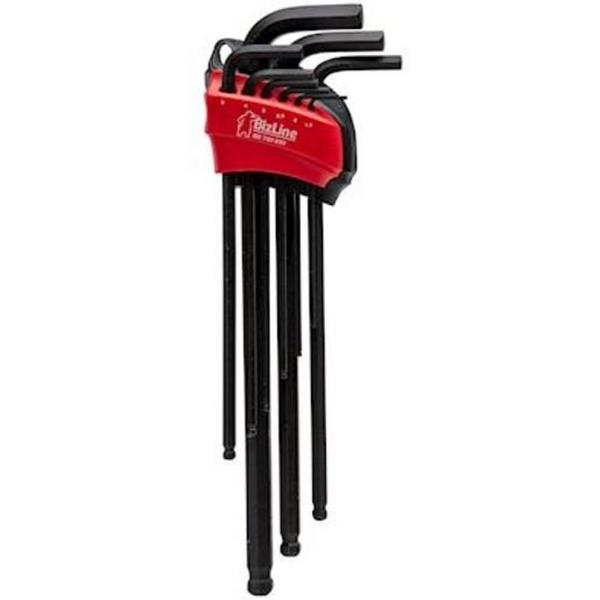 Allen Keys 9 Ball-Point Set, Ideal Electrical Catalogue Tools Instrumentation Hand Tools Hexagonal Key Set - Construction Supplies Australia
