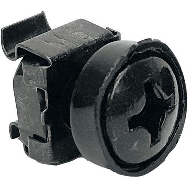 Cage Nut Set M6 Black ( Pack 50 ), Ideal Electrical Catalogue Hardware Nuts Bolts Square Caged Nut - Construction Supplies Australia