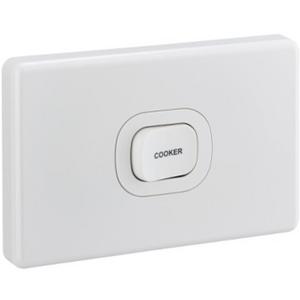SWITCH COOKER 1POLE HORIZONTAL 250V 45A C2000 BLACK