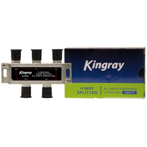 4 Way Splitter 5-2400 Mhz Power Pass All Ports, Ideal Electrical Catalogue Av Security Detection Antennas Tap Off And Distributor - Construction Supplies Australia