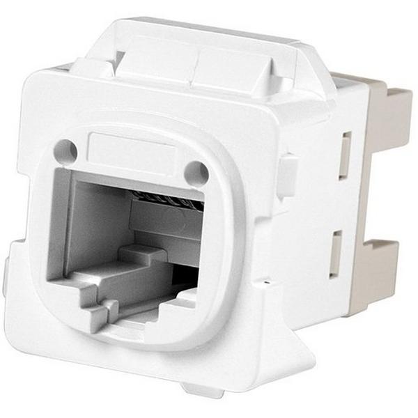 Cat6 UTP RJ45 Sl Jack White Cw Bezel, Ideal Electrical Catalogue Data Communications Copper Modular Connector - Construction Supplies Australia