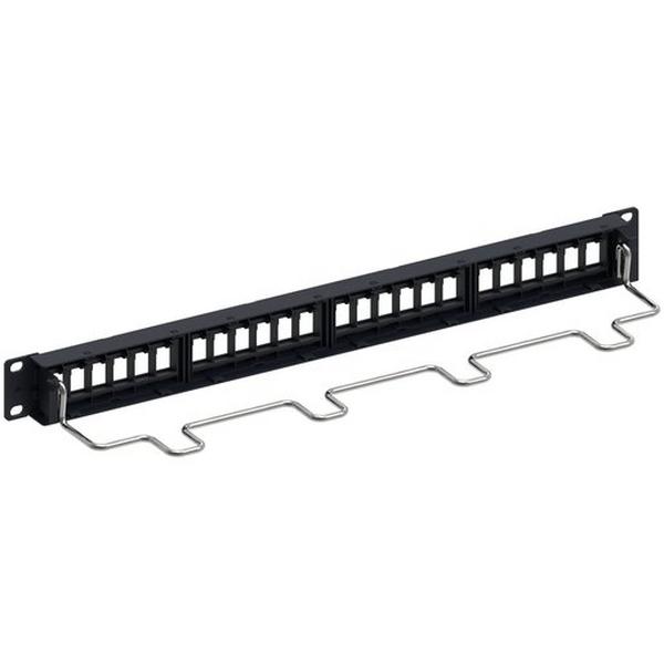 24 Port UTP Patch Panel Cw Rear Cable Manager Unloaded, Ideal Electrical Catalogue Data Communications Copper Patch Panel Copper Twisted Pair - Construction Supplies Australia