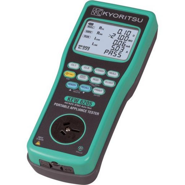 6205 Portable Appliance Tester, Ideal Electrical Catalogue Tools Instrumentation Test Measurement Industry Related Tester Meter - Construction Supplies Australia