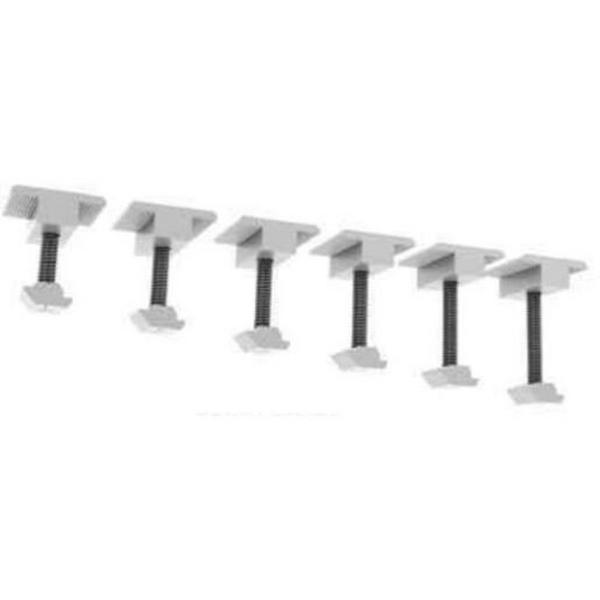 Hop-Inner Clamp 35/40mm Silver, Ideal Electrical Catalogue Energy Management Solar Mounting Systems Solar Rail Mounting Components - Construction Supplies Australia