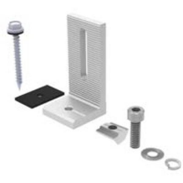 Tin Roof Interface Bracket L-Feet, Ideal Electrical Catalogue Energy Management Solar Mounting Systems Solar Roof Mounting Components - Construction Supplies Australia