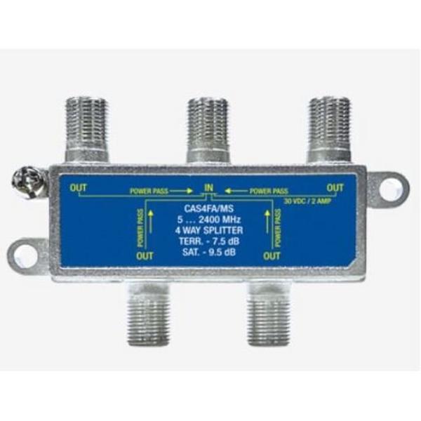 Splitter 4Way F Type 5...2400Mhz Poly Propylene 2A, Ideal Electrical Catalogue Av Security Detection Antennas Tap Off And Distributor - Construction Supplies Australia