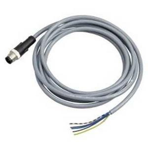 PRE-WIRED CONNECTOR, PVC, MALE, M12, 5 P