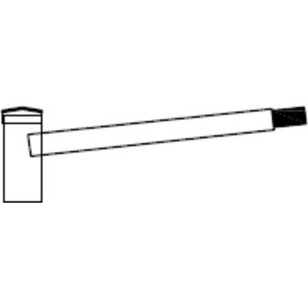 Outreach Arm Public Lighting 600mm Single Black, Ideal Electrical Catalogue Light Fittings Light Pole Luminaire For Streets And Places - Construction Supplies Australia