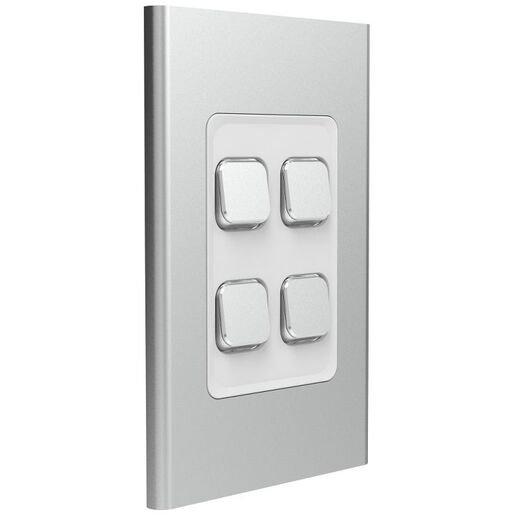 Skin Switch Vertical/Horizontal 4 Gang Rocker