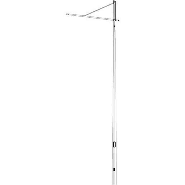 Pole Public Lighting 6.5M Black Modern With Outreach Arm, Ideal Electrical Catalogue Light Fittings Light Pole Luminaire For Streets And Places - Construction Supplies Australia