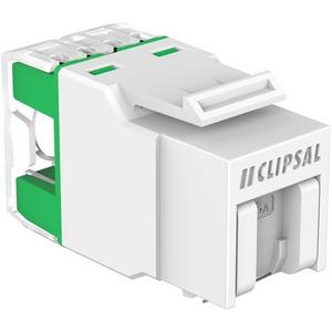 RJ45 JACK CAT6A UTP KEYSTONE SH WHITE