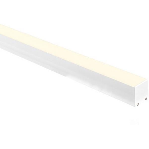 Deep White Square Aluminium Profile With Standard Diffuser Kit - 3M, Ideal Electrical Catalogue Light Fittings Led Strip Light Ribbon Hose Strip - Construction Supplies Australia