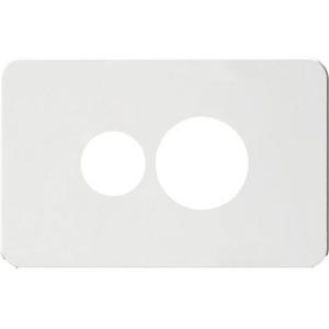 SILHOUETTE 1 GANG SOCKET COVER MATT WHITE