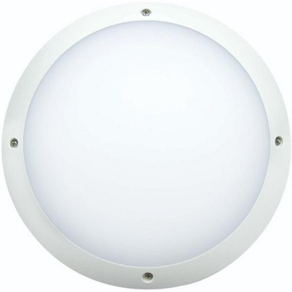 Bulkhead LED 12W IP66 Ik10 Round White P/Carb Sirroco Ii, Ideal Electrical Catalogue Light Fittings Ceiling Wall Lighting Ceiling Wall Luminaire - Construction Supplies Australia