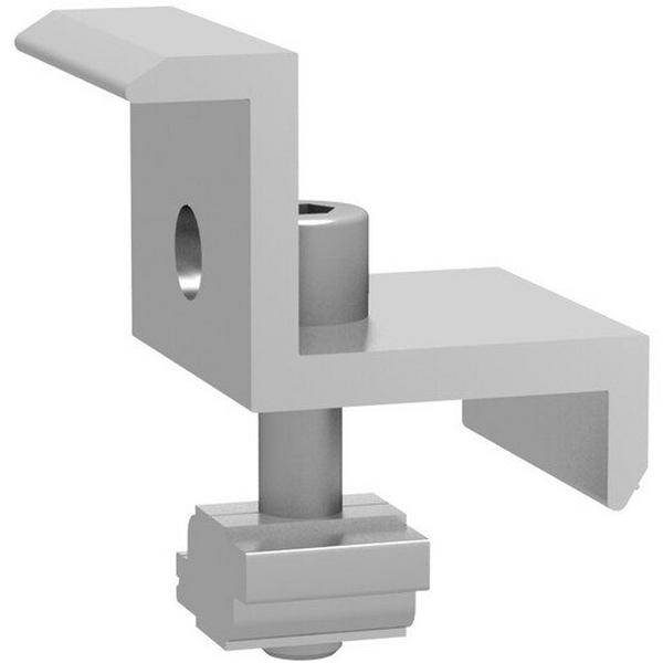 Pv-Ezrack End Clamp Dual 35 Or 40mm, Ideal Electrical Catalogue Energy Management Solar Mounting Systems Solar Rail Mounting Components - Construction Supplies Australia