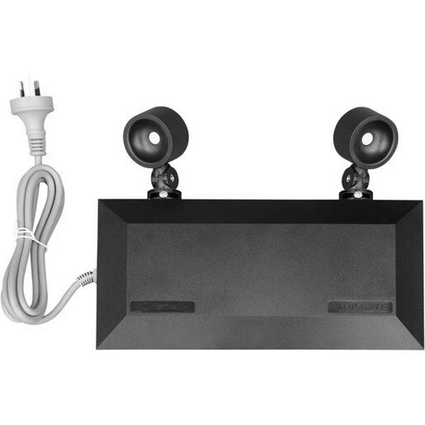 Emergency Floodlight LED Ctp Black Supalite Lp, Ideal Electrical Catalogue Light Fittings Emergency Exit Emergency Luminaire - Construction Supplies Australia